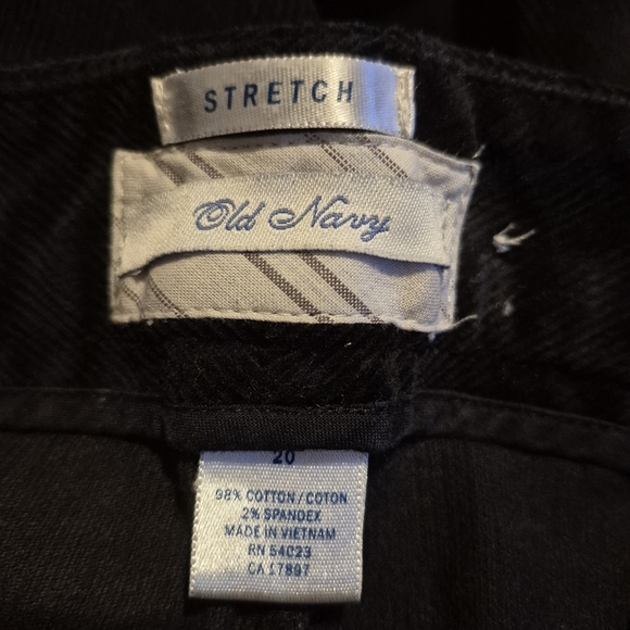 Old Navy women's size 20 black stretch corduroy pants, VGUC - Picture 6 of 7